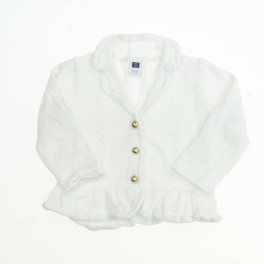 Janie and Jack Girls white Cardigan Size: 12-18 months white