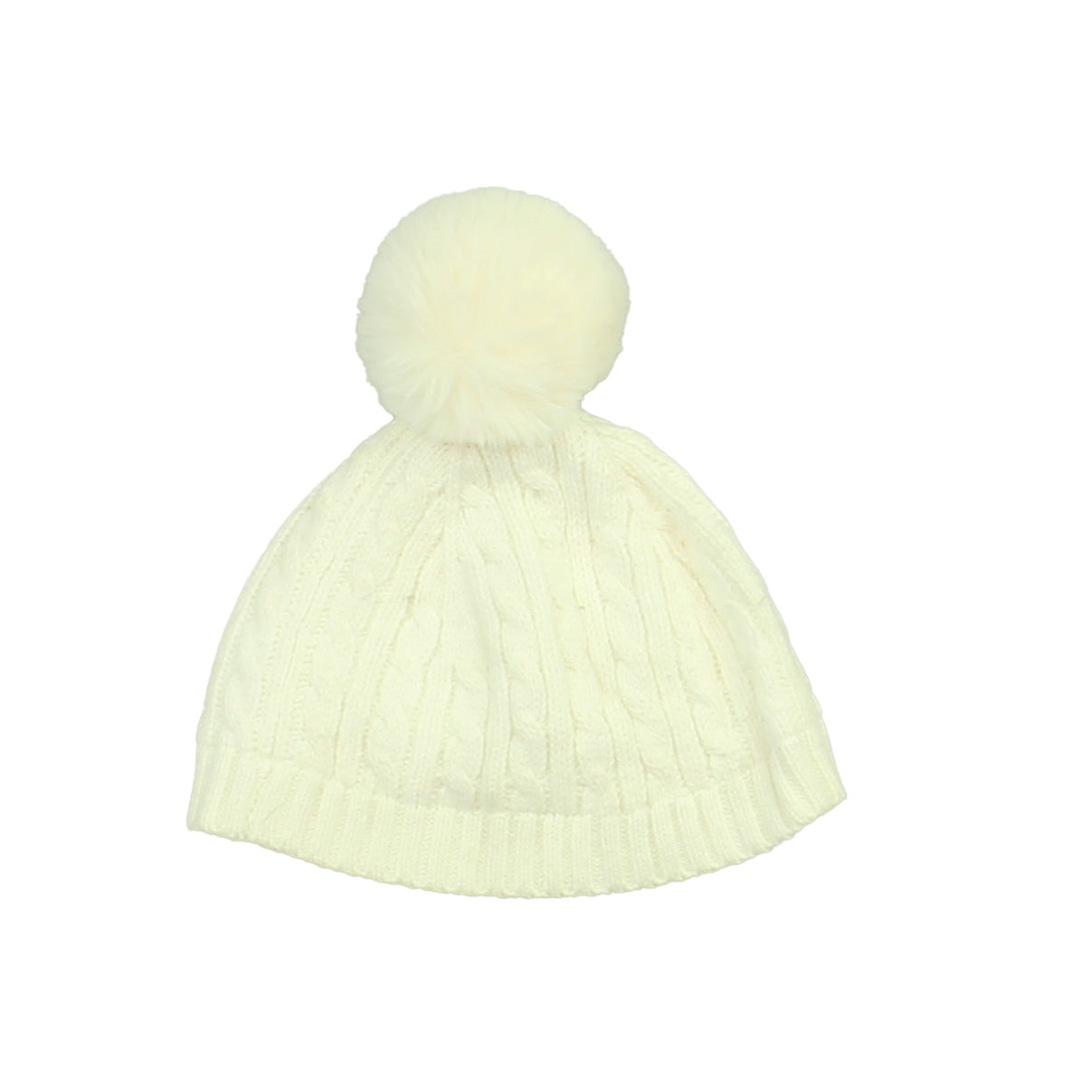 Janie and Jack Girls White Winter Hat Size: 12-24 Months White