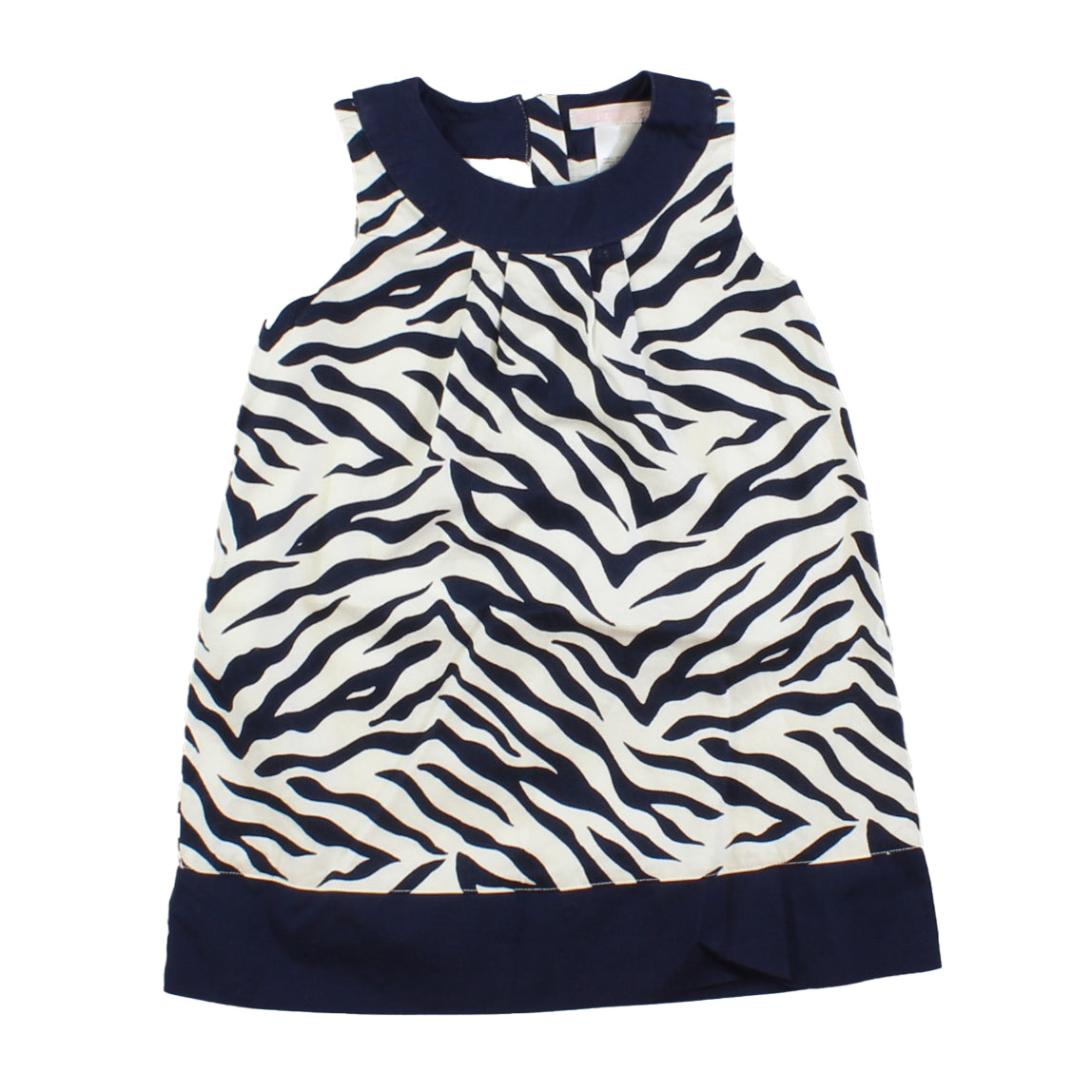 Janie and Jack Girls Blue | White Dress Size: 18-24 Months Blue | White