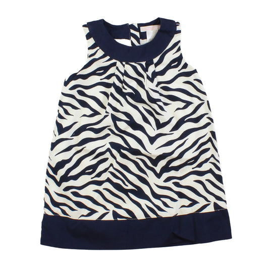 Janie and Jack Girls Blue | White Dress Size: 18-24 Months Blue | White