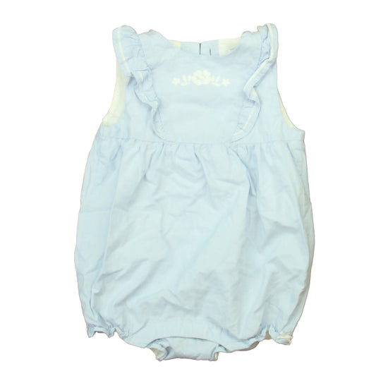Janie and Jack Girls Blue Romper Size: 18-24 Months Blue