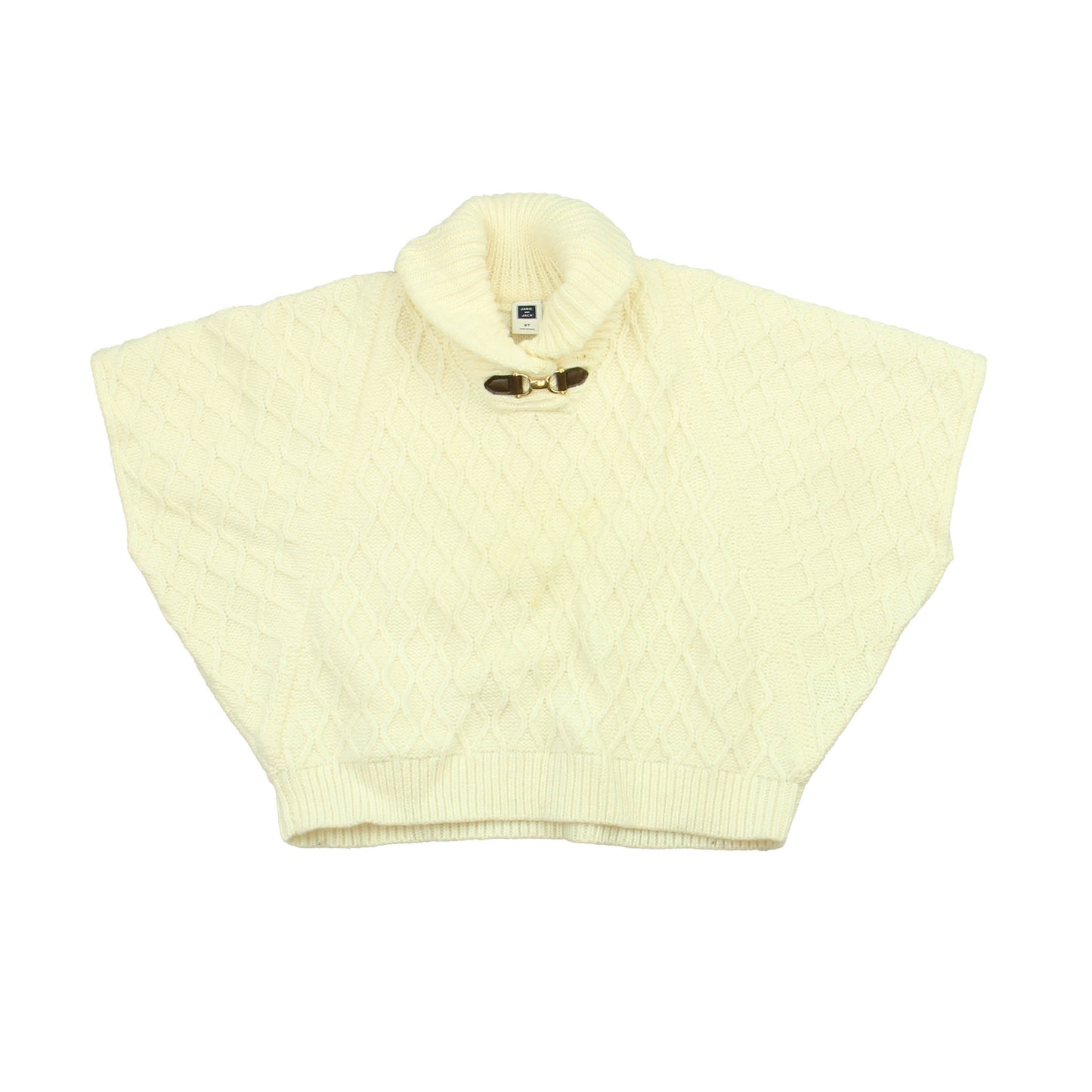 Janie and Jack Girls Ivory Poncho Size: 2T Ivory