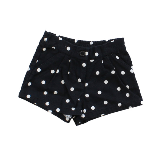 Janie and Jack Girls Black | White | Polka Dots Shorts Size: 3-6 Months Black | White | Polka Dots
