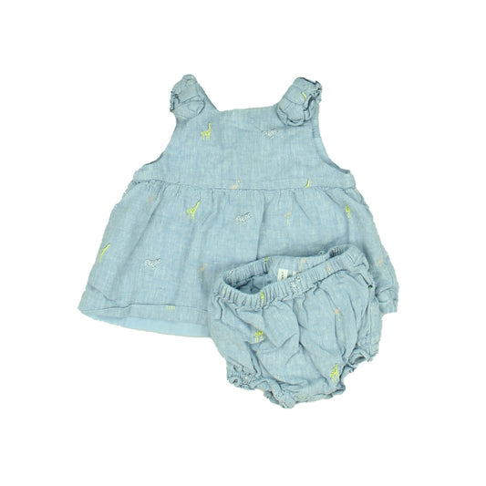 Janie and Jack Girls Blue Animals Apparel Sets Size: 3-6 Months Blue Animals