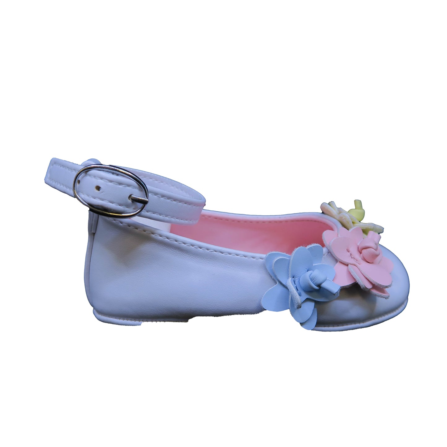 Janie and Jack Girls White | Pink | Yellow Floral Shoes Size: 3-6 Months White | Pink | Yellow Floral