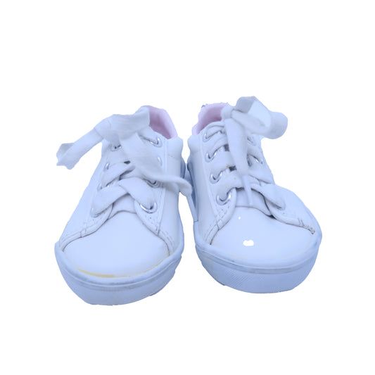 Janie and Jack Girls White Sneakers Size: 4 Infant White