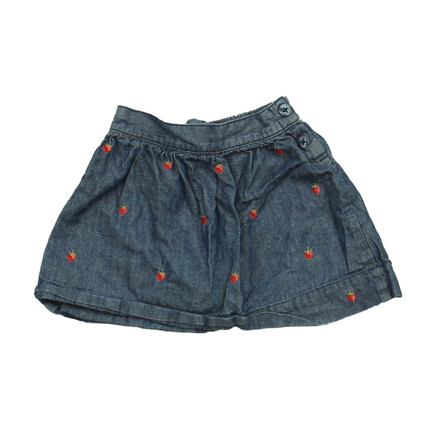 Janie and Jack Girls Blue Strawberry Skirt Size: 6-12 Months Blue Strawberry