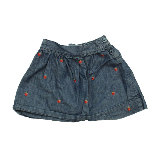 Janie and Jack Girls Blue Strawberry Skirt Size: 6-12 Months Blue Strawberry