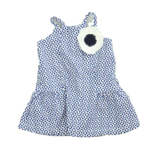 Janie and Jack Girls Blue | White Dress Size: 6-12 Months Blue | White