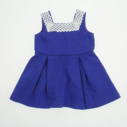 Janie and Jack Girls Blue Dress Size: 6-12 Months Blue
