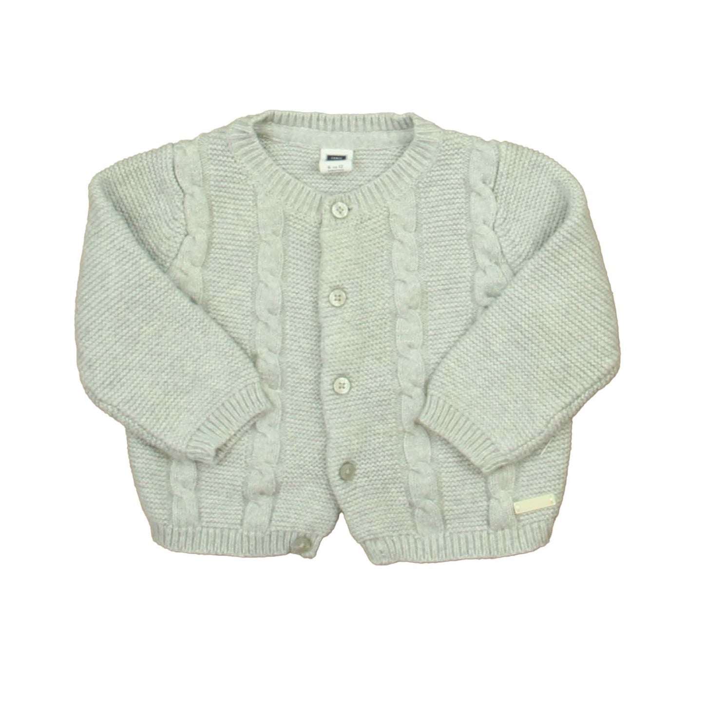 Janie and Jack Unisex Gray | Blue Cardigan Size: 6-12 Months Gray | Blue