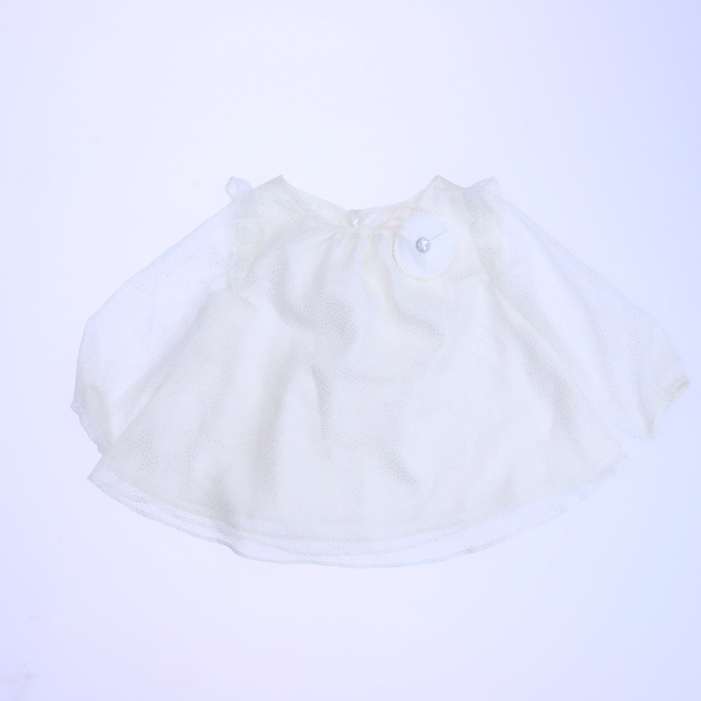 Janie and Jack Girls Off-White Blouse Size: 6-12 Months Off-White