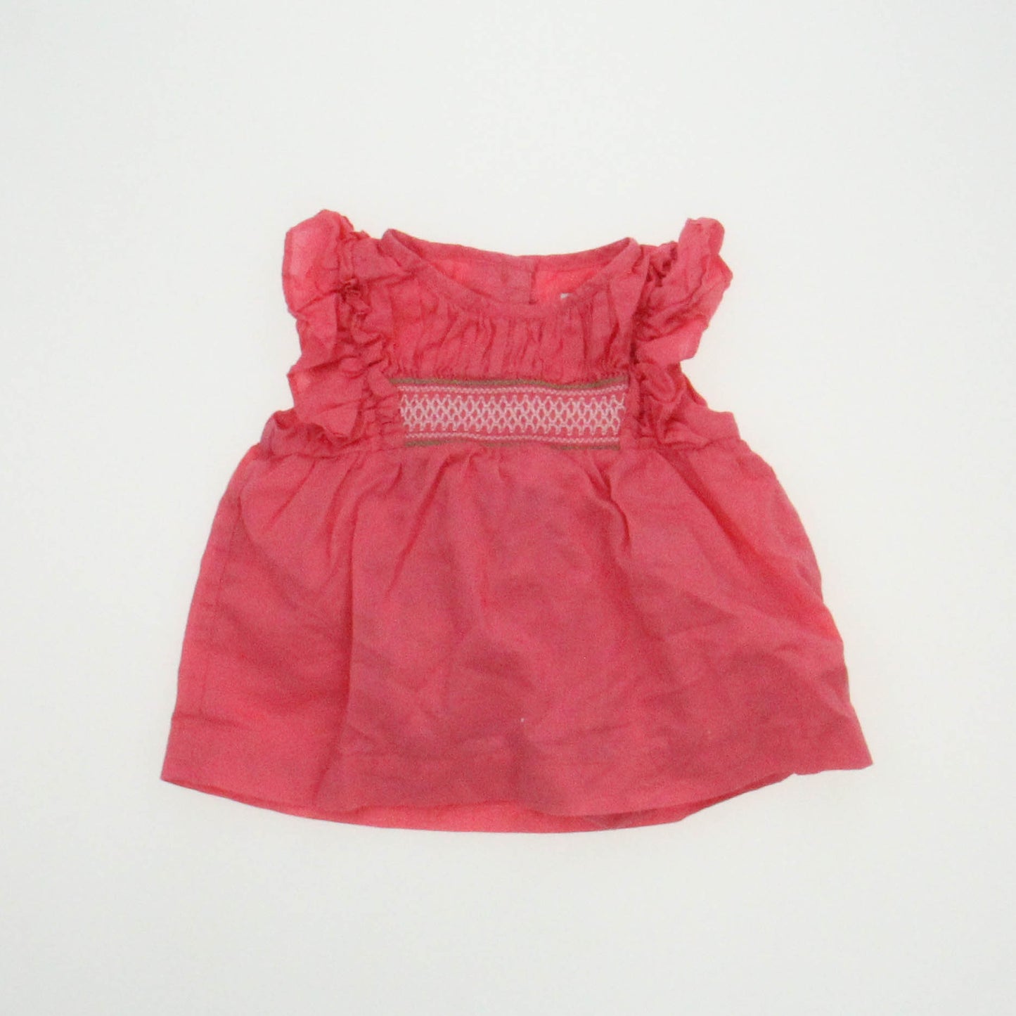 Janie and Jack Girls Pink Dress Size: 6-12 Months Pink