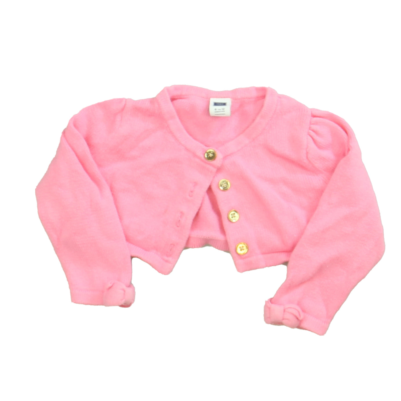 Janie and Jack Girls Pink Cardigan Size: 6-12 Months Pink