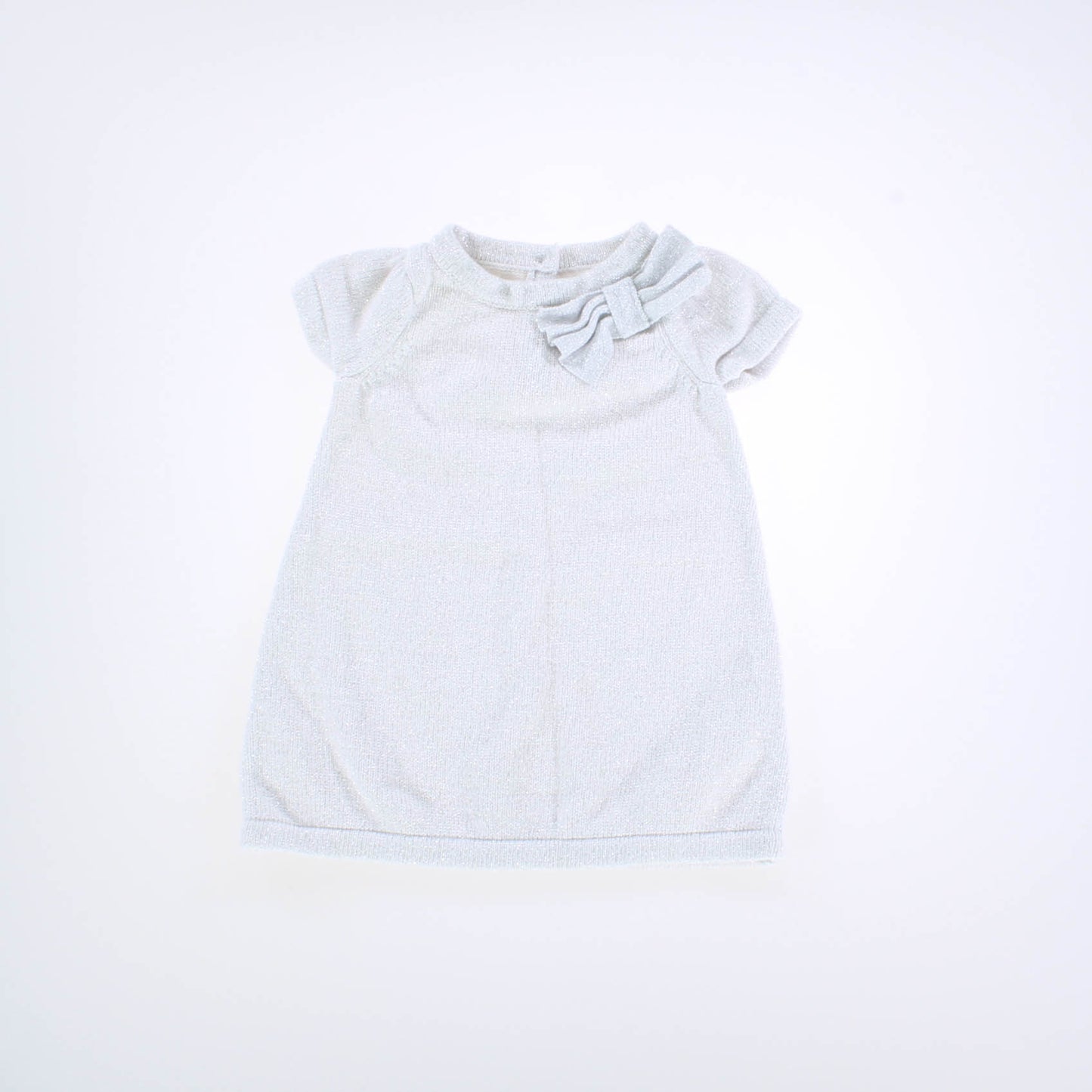 Janie and Jack Girls White Sweater Dress Size: 6-12 Months White