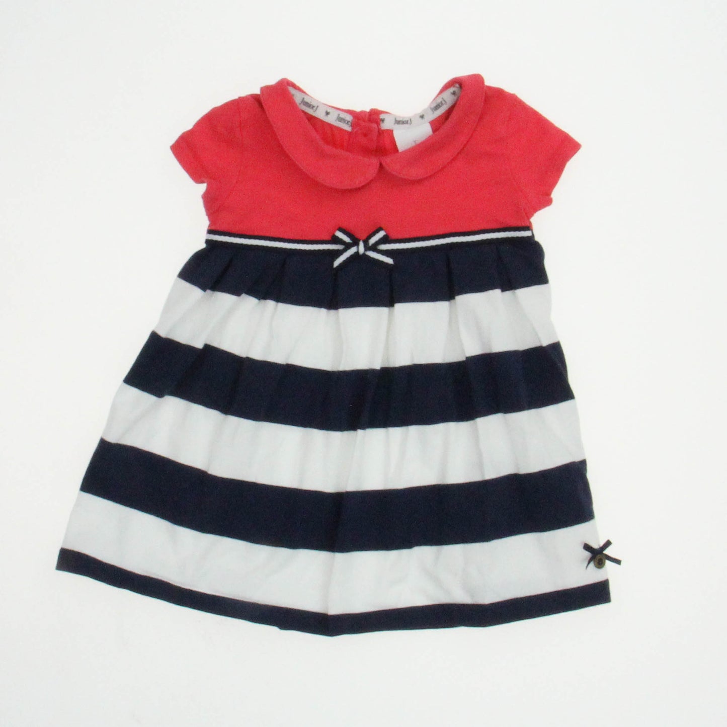 Jasper Conran Girls Red | White | Blue Dress Size: 6-9 Months Red | White | Blue