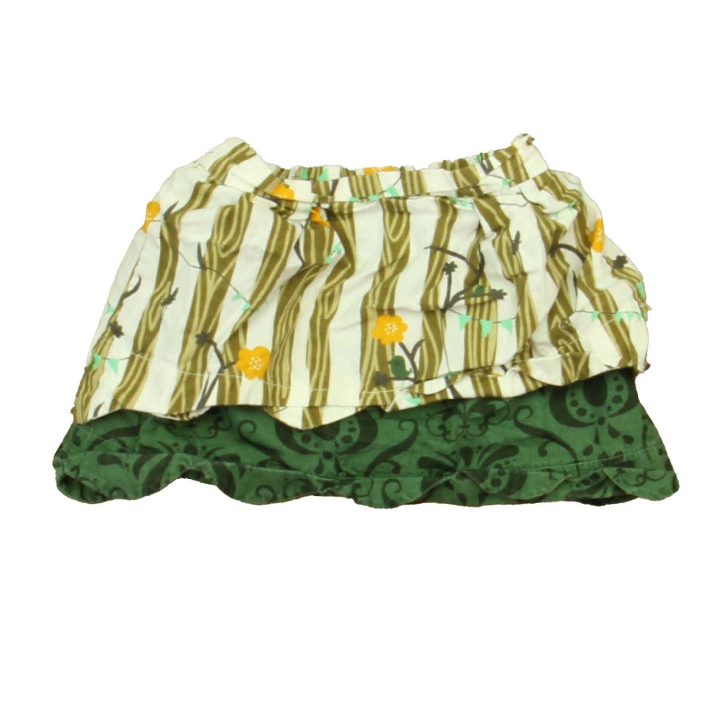 Jelly The Pug Girls Ivory | Green Skirt Size: 18 Months Ivory | Green