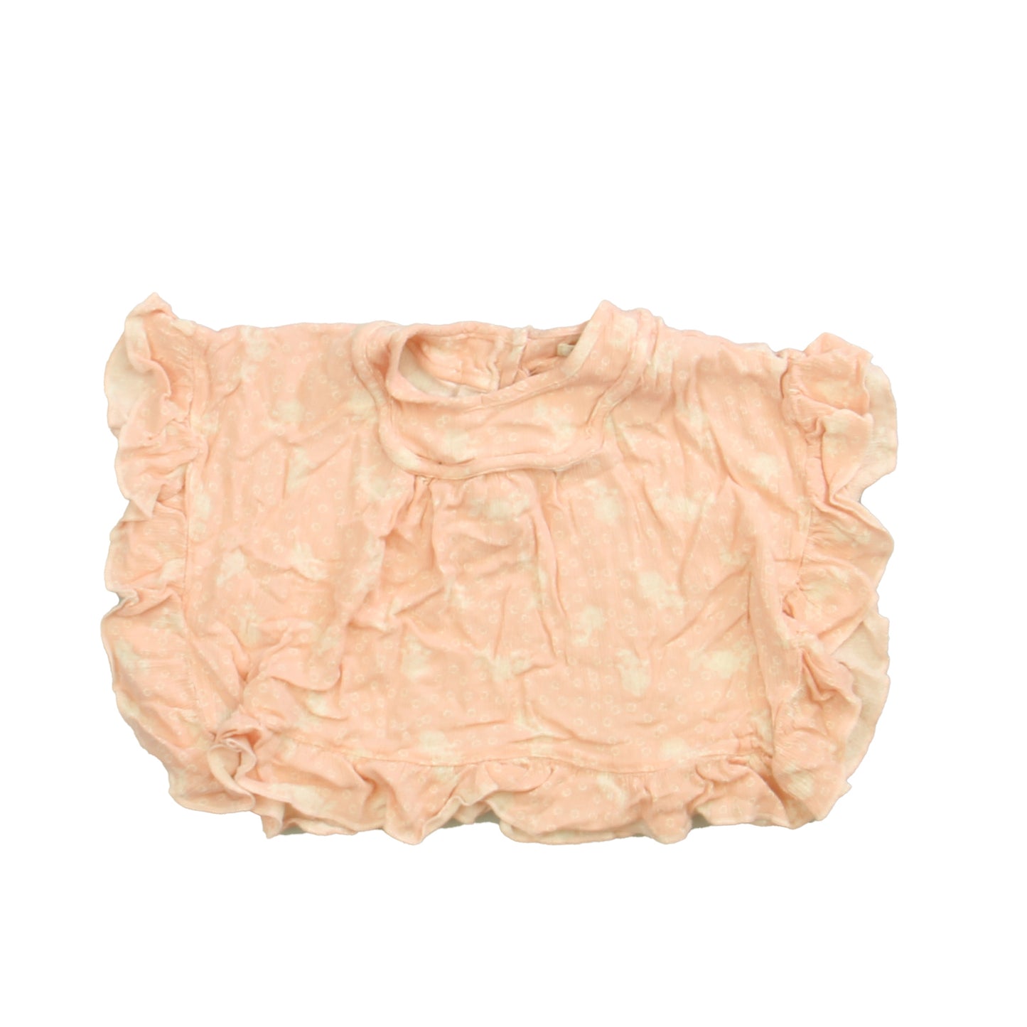 Jessica Simpson Girls Pink | White Blouse Size: 18 Months Pink | White