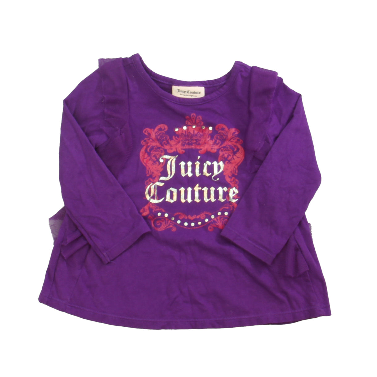 Juicy Couture Girls Purple Long Sleeve T-Shirt Size: 18 Months Purple
