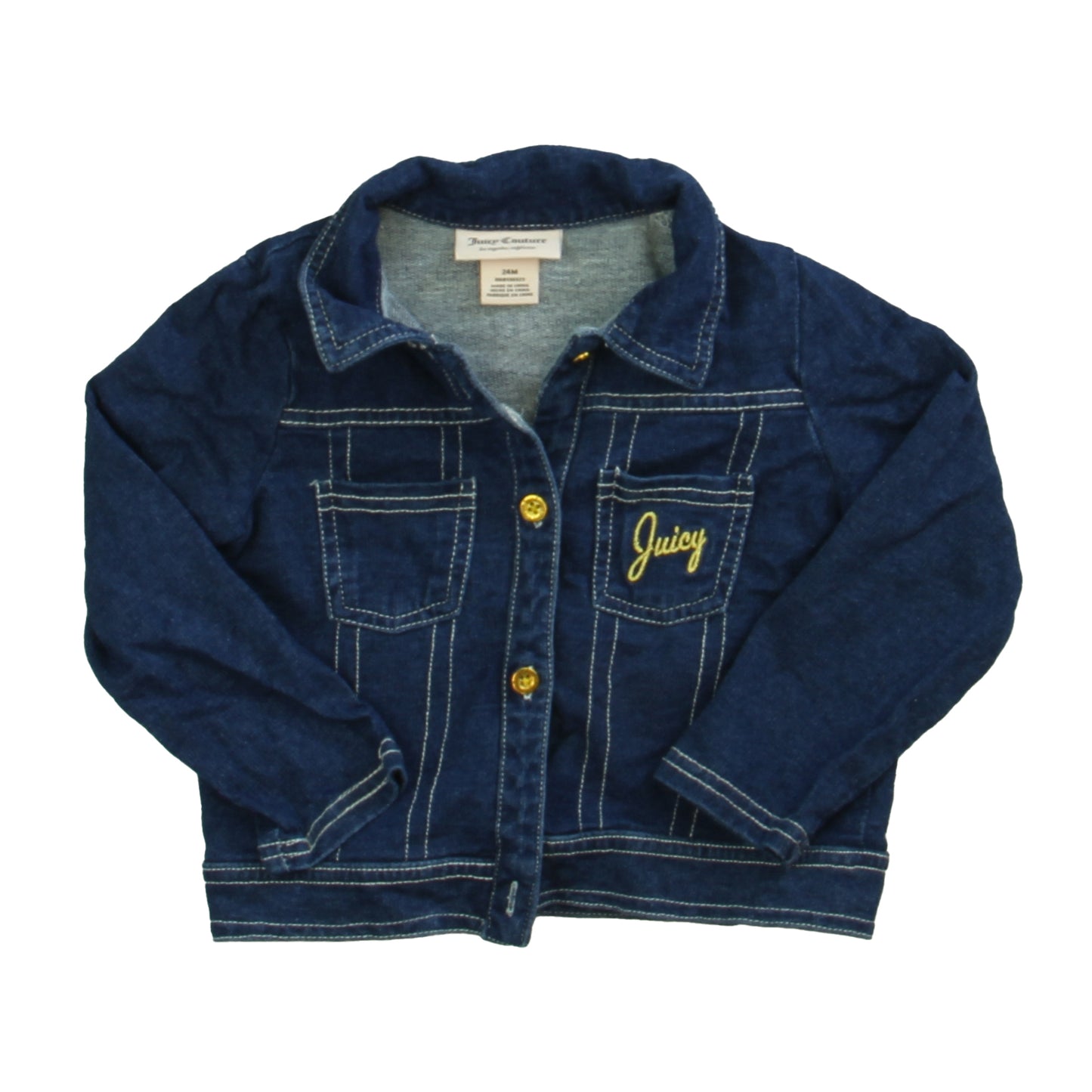 Juicy Couture Girls Blue Jacket Size: 24 Months Blue