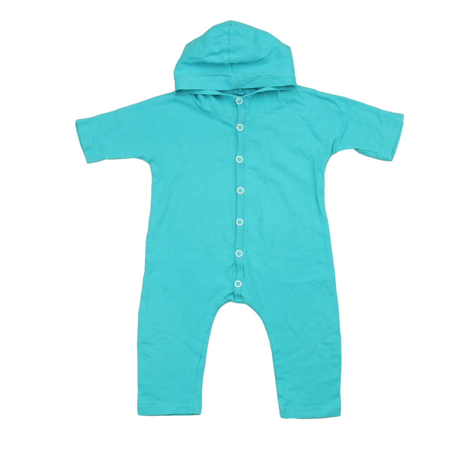 June & January Unisex Turquoise Romper Size: 0-6 Months Turquoise