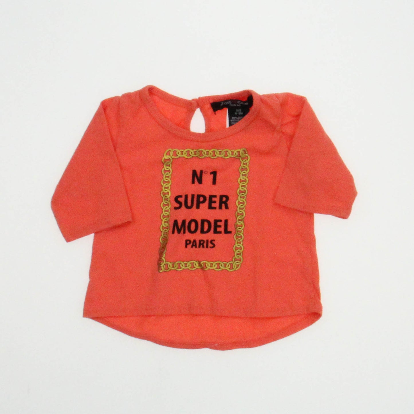 Just One Girls Girls Orange T-Shirt Size: 6-9 Months Orange