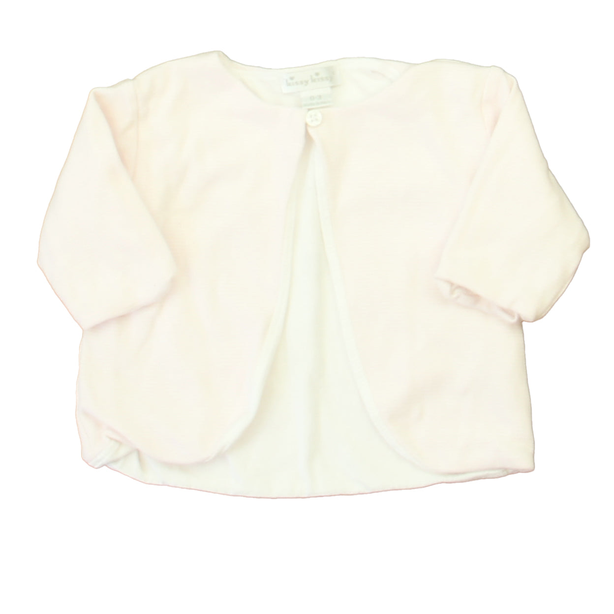 Kissy Kissy Girls Pink | White Cardigan Size: 0-3 Months Pink | White