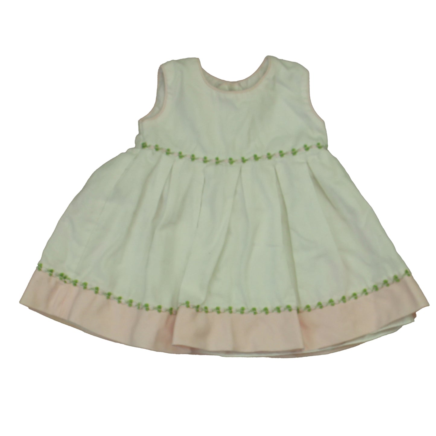 La Princess Girls White | Pink Dress Size: 6-12 Months White | Pink