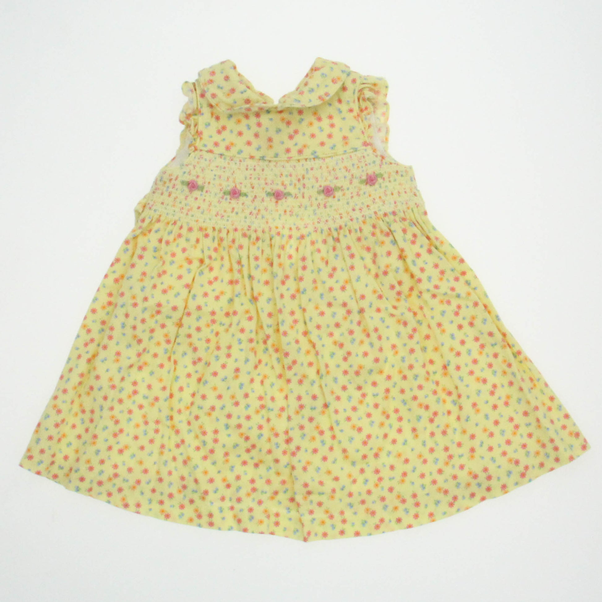 Laura Ashley Girls Yellow Dress Size: 12 Months Yellow