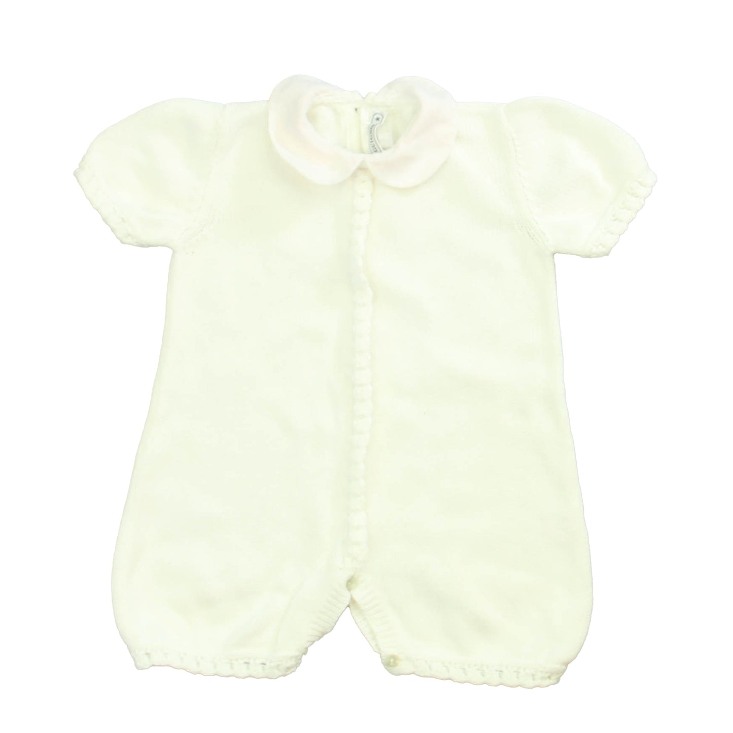 Le Guignol Girls White | Pink Romper Size: 3 Months White | Pink