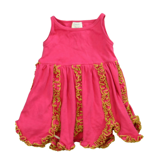 Lemon Loves Layette Girls Pink Dress Size: 12-18 Months Pink