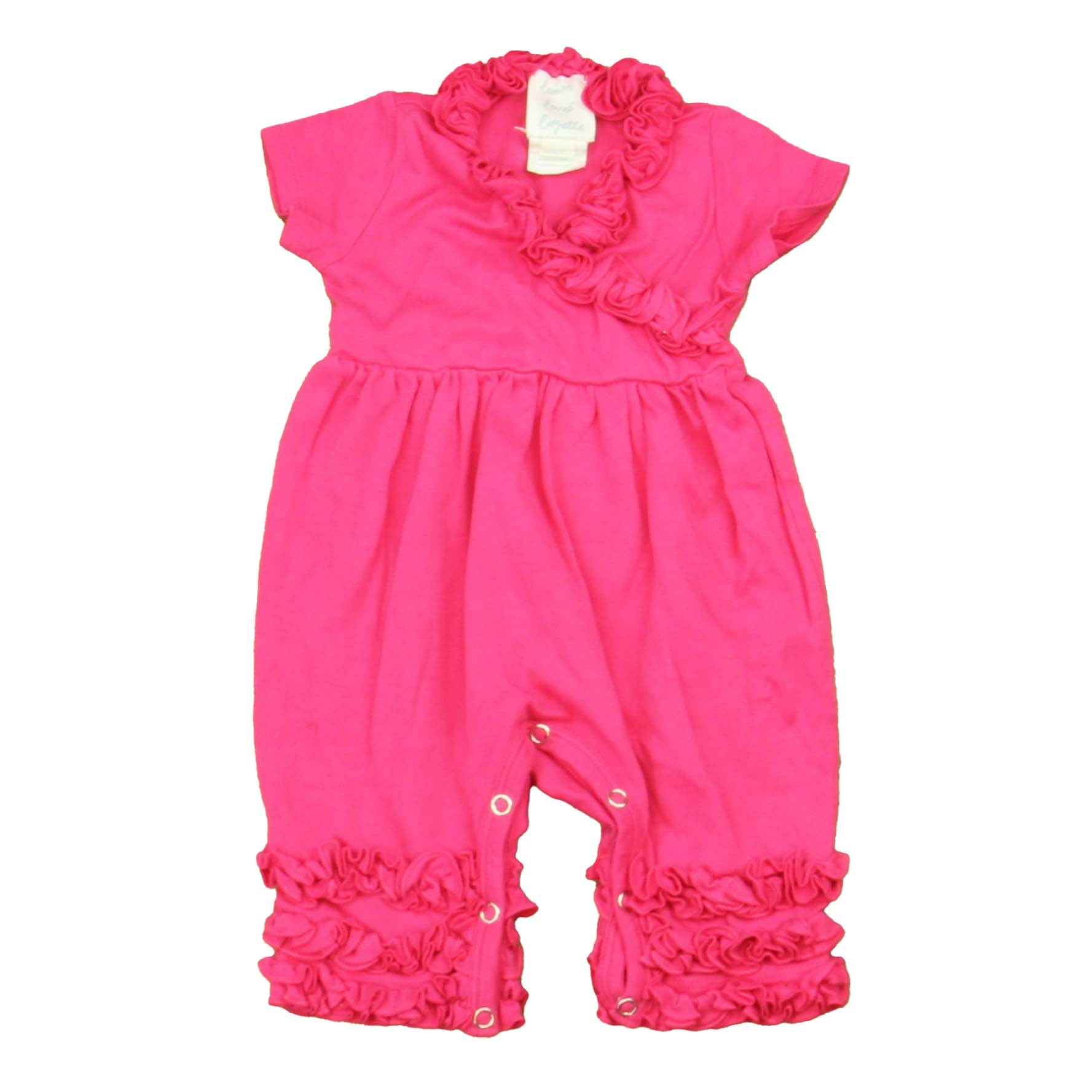 Lemon Loves Layette Girls Pink Romper Size: 3-6 Months Pink