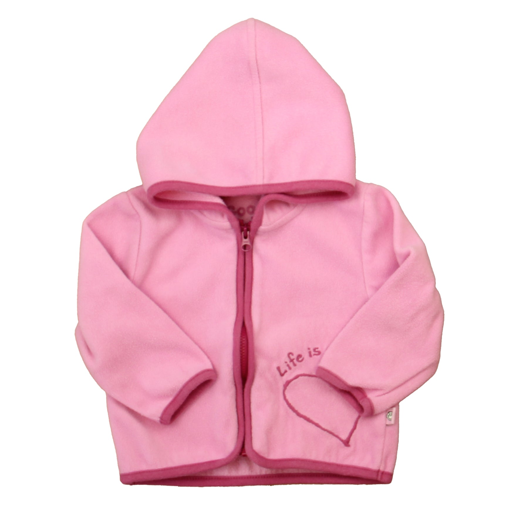 Life is Good Girls Pink Fleece Size: 6-12 Months Pink