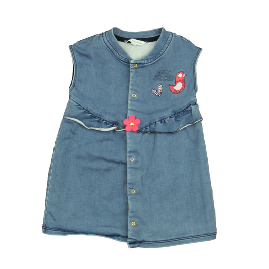 Little Marc Jacobs Girls Blue | Pink Dress Size: 18 Months Blue | Pink