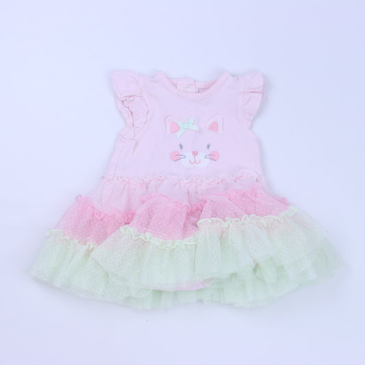 Little Me Girls Pink Dress Size: 6 Months Pink
