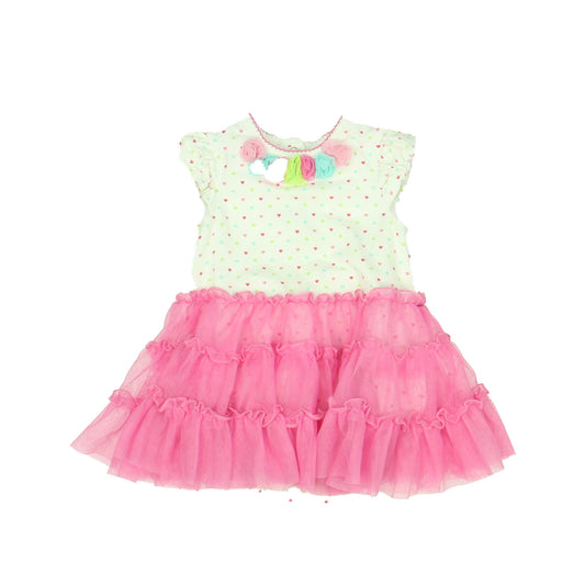 Little Me Girls Pink | White | Multi Dress Size: 12 Months Pink | White | Multi