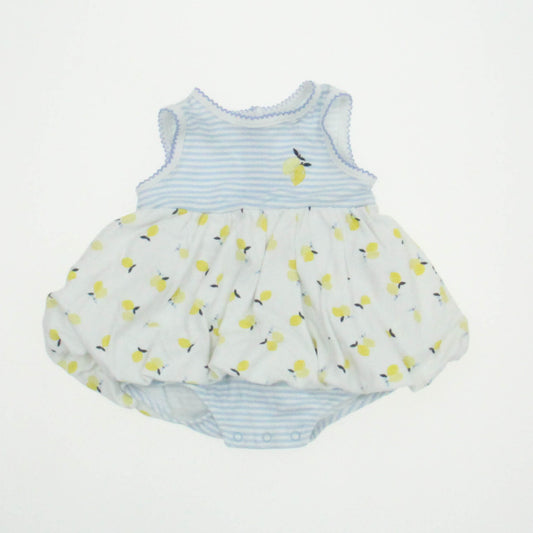 Little Me Girls White | Lemons Onesie Size: 3 Months White | Lemons