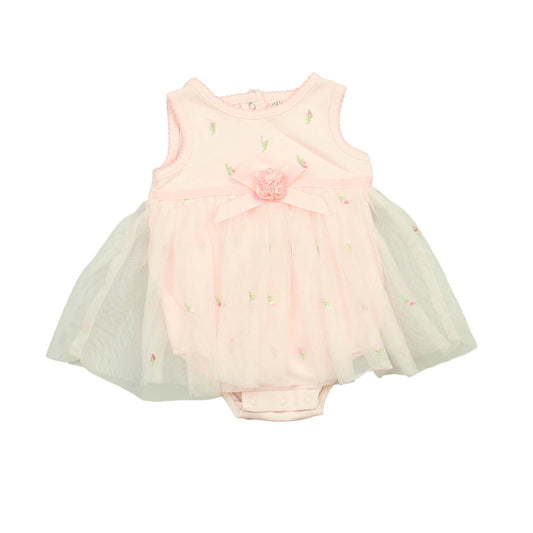 Little Me Girls Pink Dress Size: 3 Months Pink