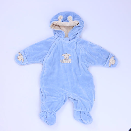 Little Me Boys Blue Bunting Size: 6-9 Months Blue