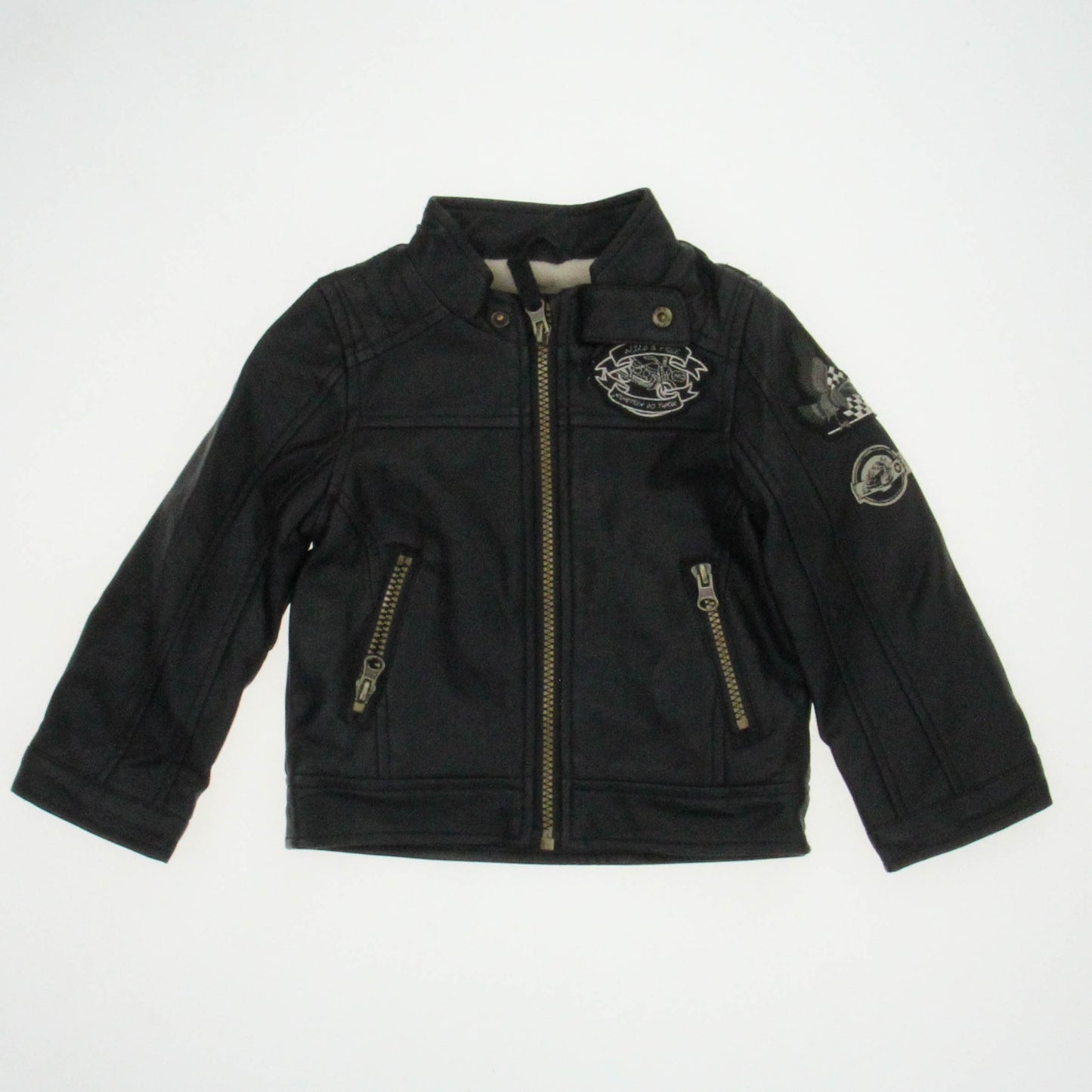 London Fog Boys Black Jacket Size: 24 Months Black