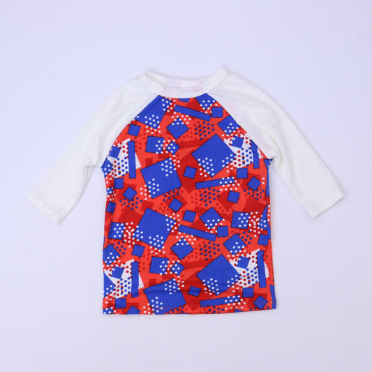 Lularoe Boys Red | White | Blue Long Sleeve T-Shirt Size: 2T Red | White | Blue