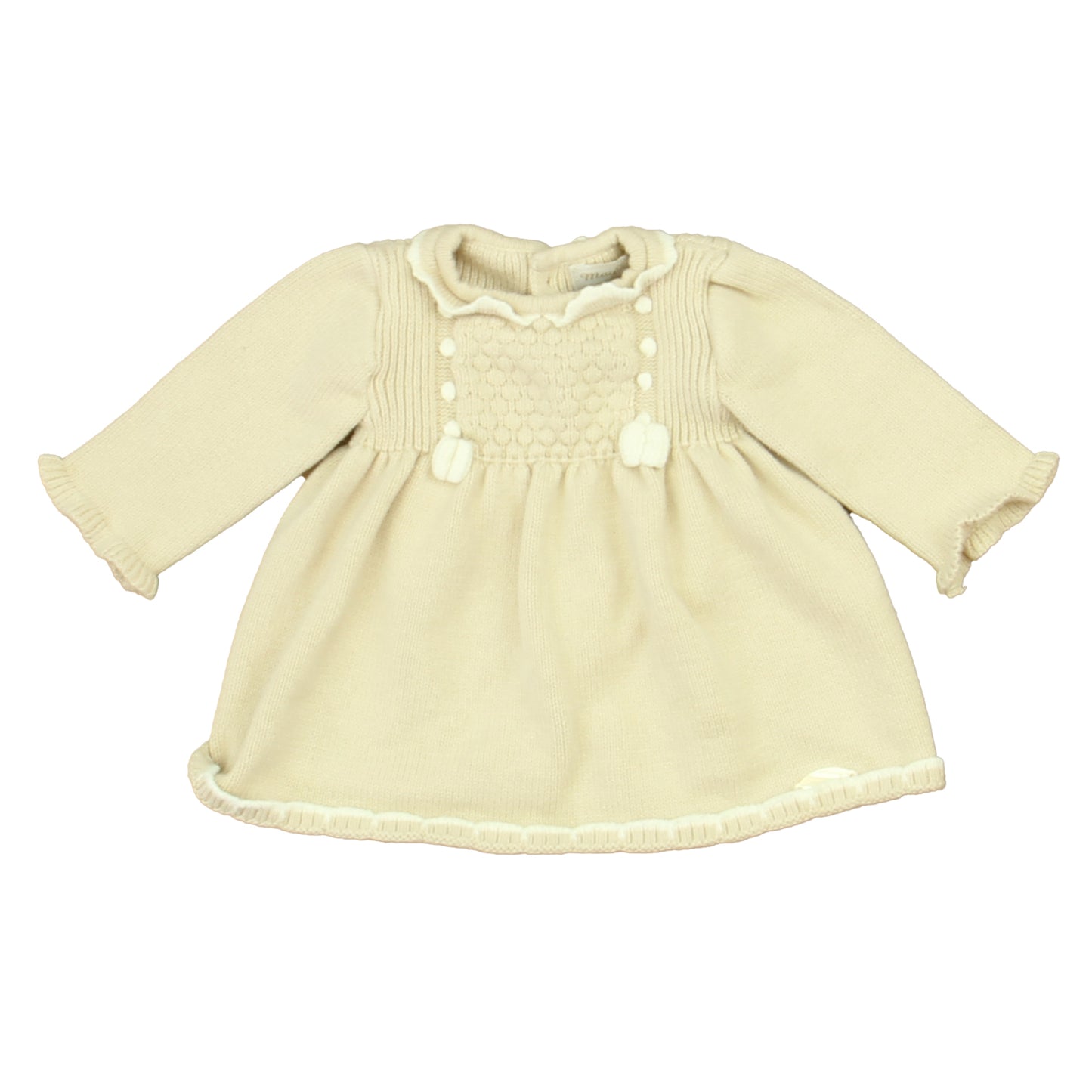 Mayoral Girls Beige | Ivory Sweater Size: 0-3 Months Beige | Ivory