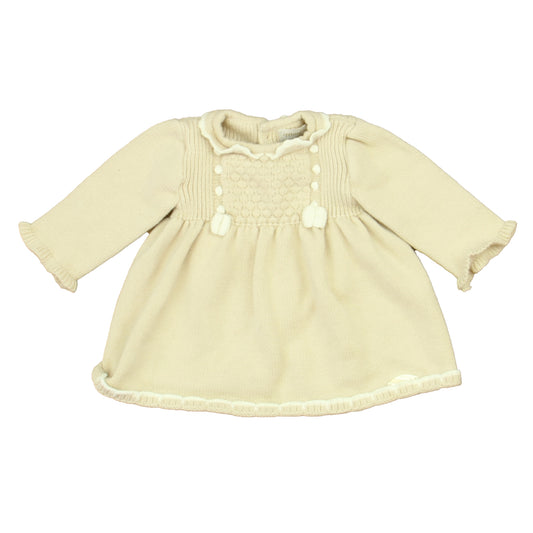 Mayoral Girls Beige | Ivory Sweater Size: 0-3 Months Beige | Ivory