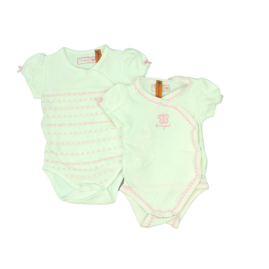 Mayoral Girls White Onesie Size: 0-3 Months White
