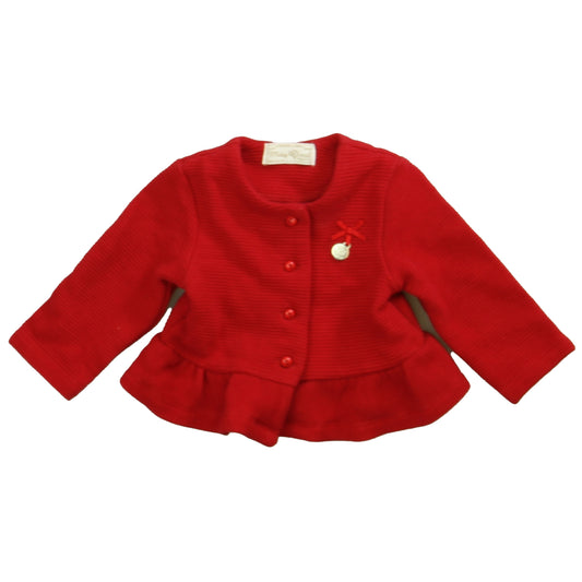 Mayoral Girls Red Cardigan Size: 1-2 Months Red