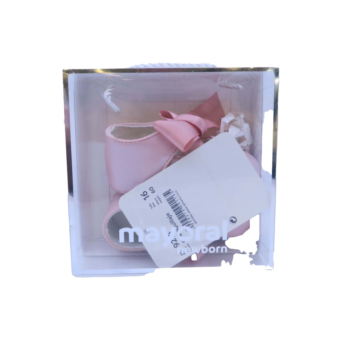 Mayoral Girls Pink Booties Size: 1 Infant