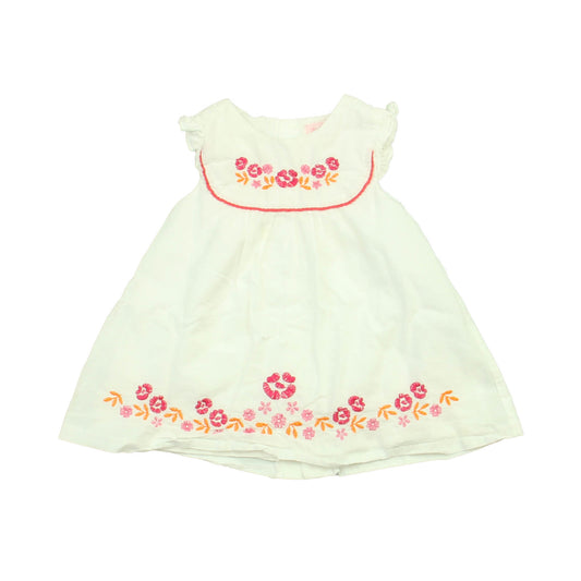 Mayoral Girls White Dress Size: 12 Months White