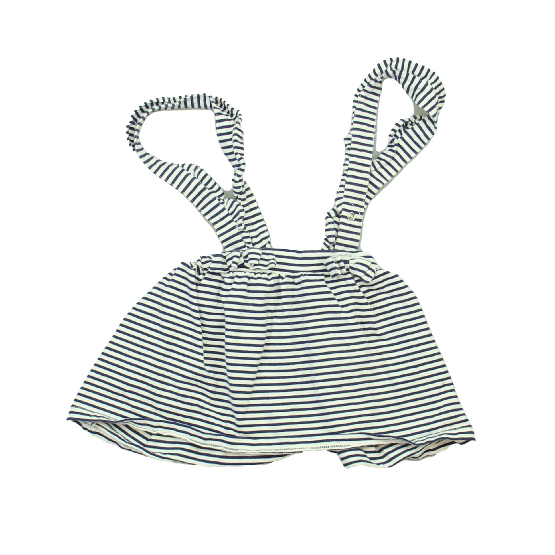 Mayoral Girls Blue | White | Stripes Dress Size: 18 Months Blue | White | Stripes