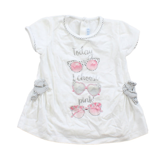 Mayoral Girls White | Sunglasses Dress Size: 18 Months White | Sunglasses
