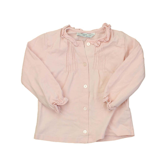 Mayoral Girls Pink Long Sleeve Shirt Size: 24 Months Pink